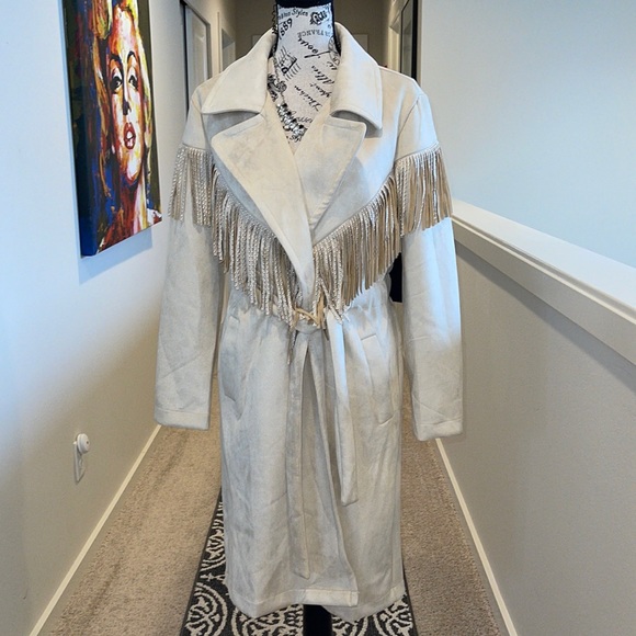 Alice Blue Jackets & Coats Alice Blue Fringe Jacket Poshmark